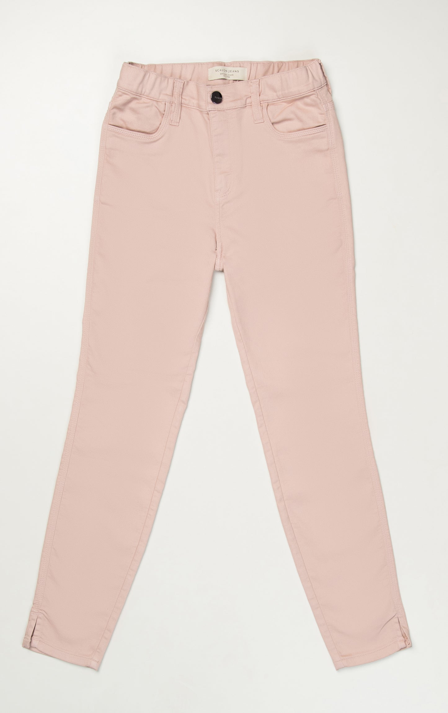 calça malha color skinny cós elástico