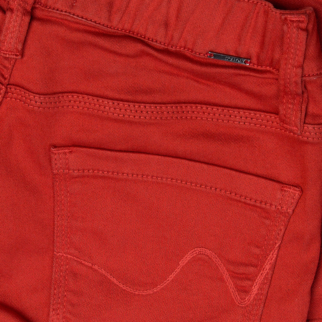 calça malha color skinny cós elástico