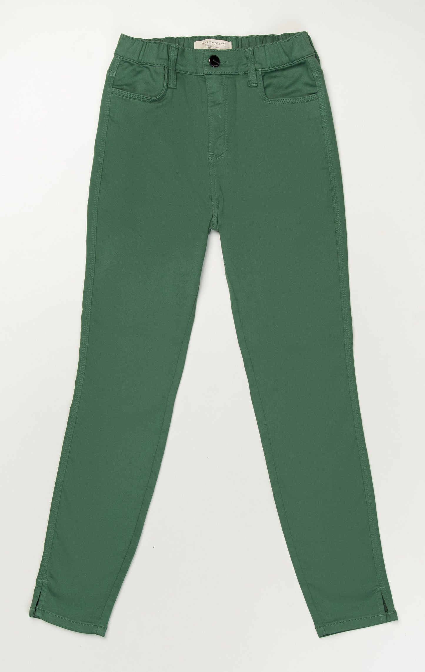 calça malha color skinny cós elástico