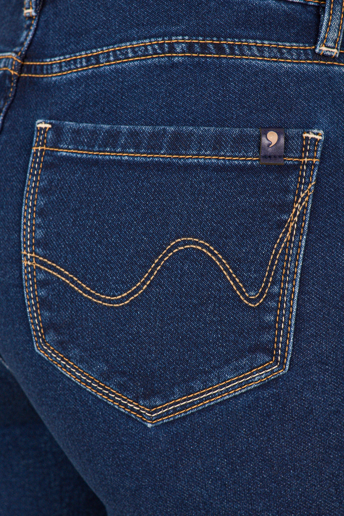 calça jeans malha skinny cintura intermediária com elástico