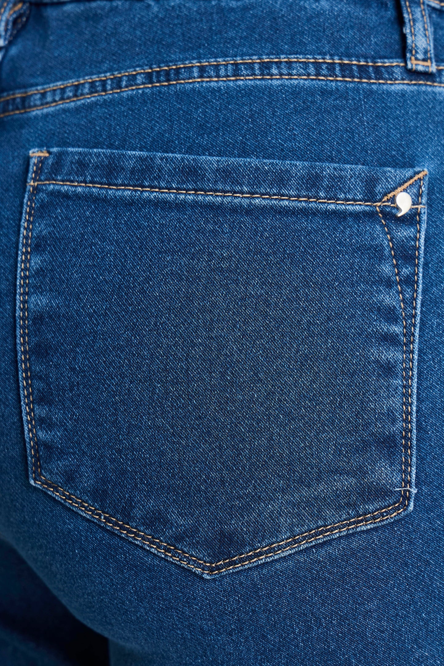 calça jeans malha skinny cintura intermediária com elástico