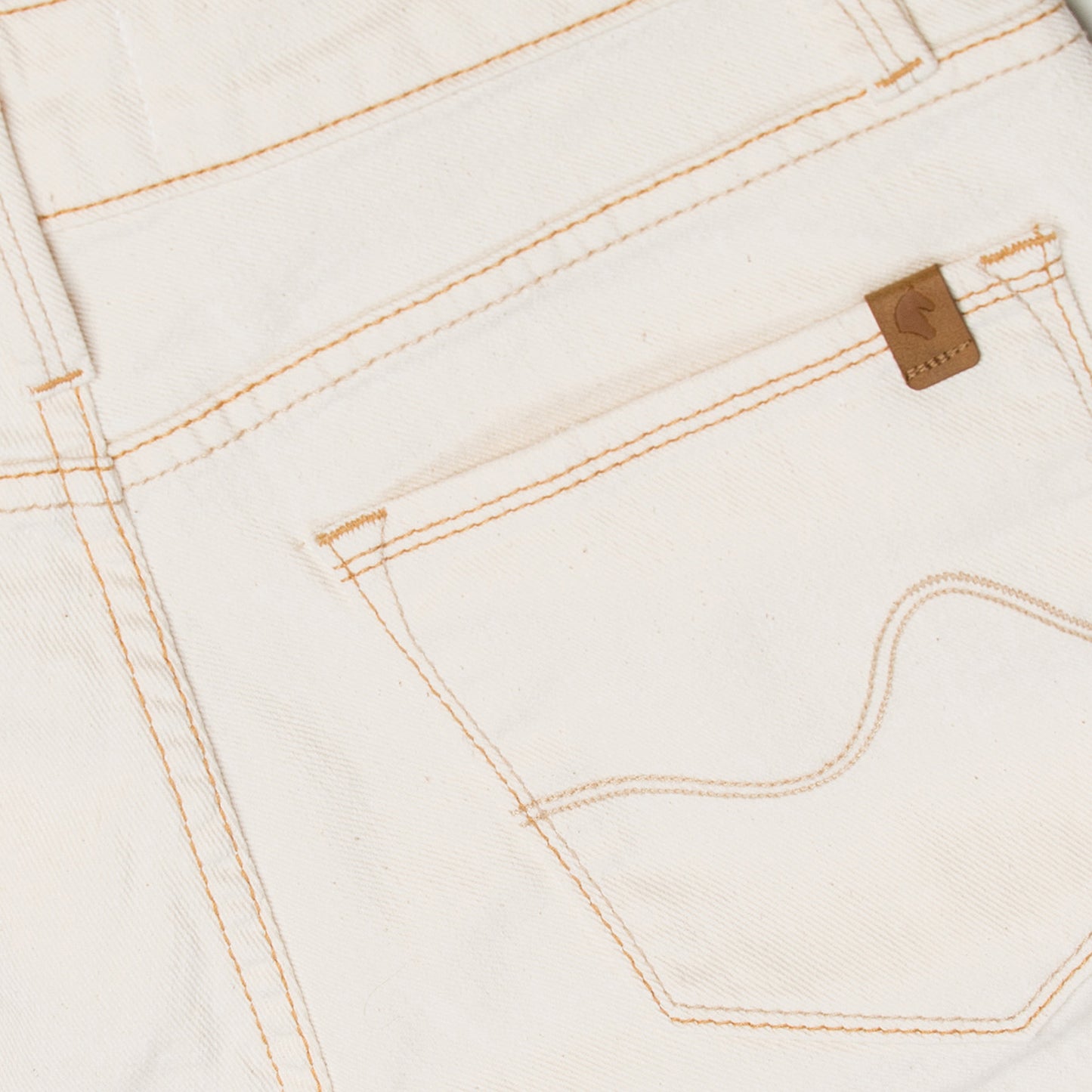 bermuda sarja off white midi barra desfiada
