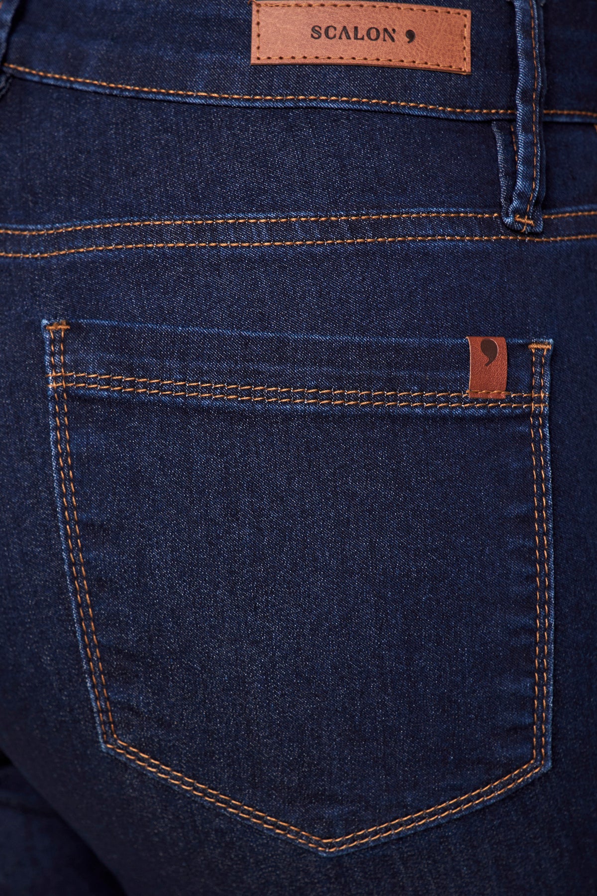 bermuda jeans ciclista cintura intermediária tradicional