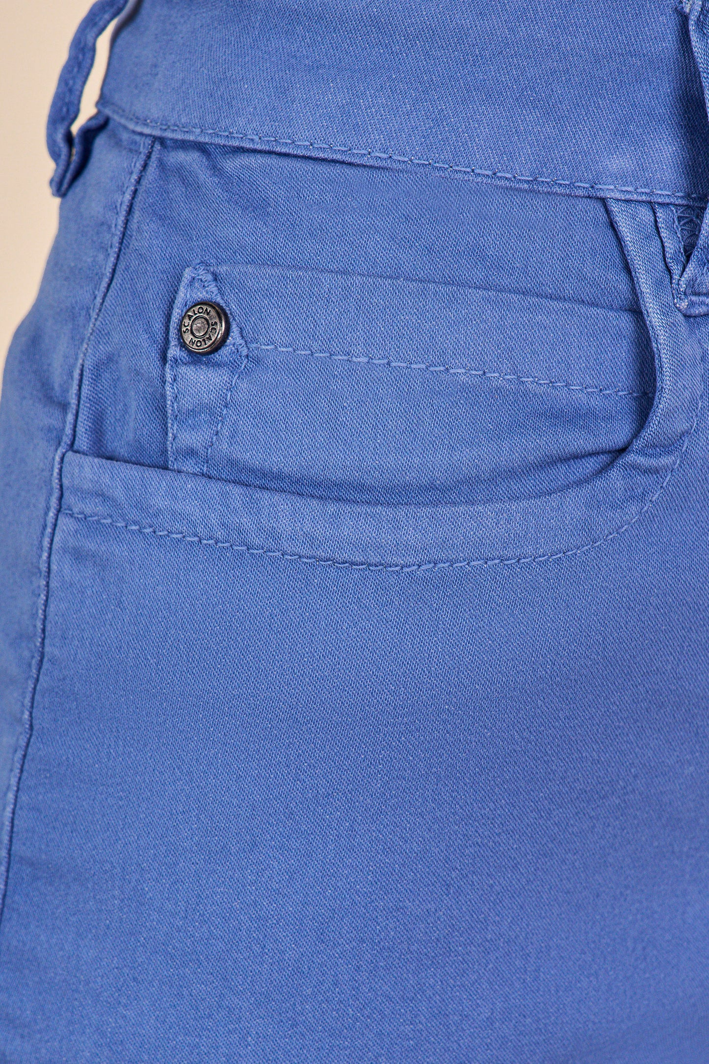 bermuda sarja color ampla jorts cintura intermediária