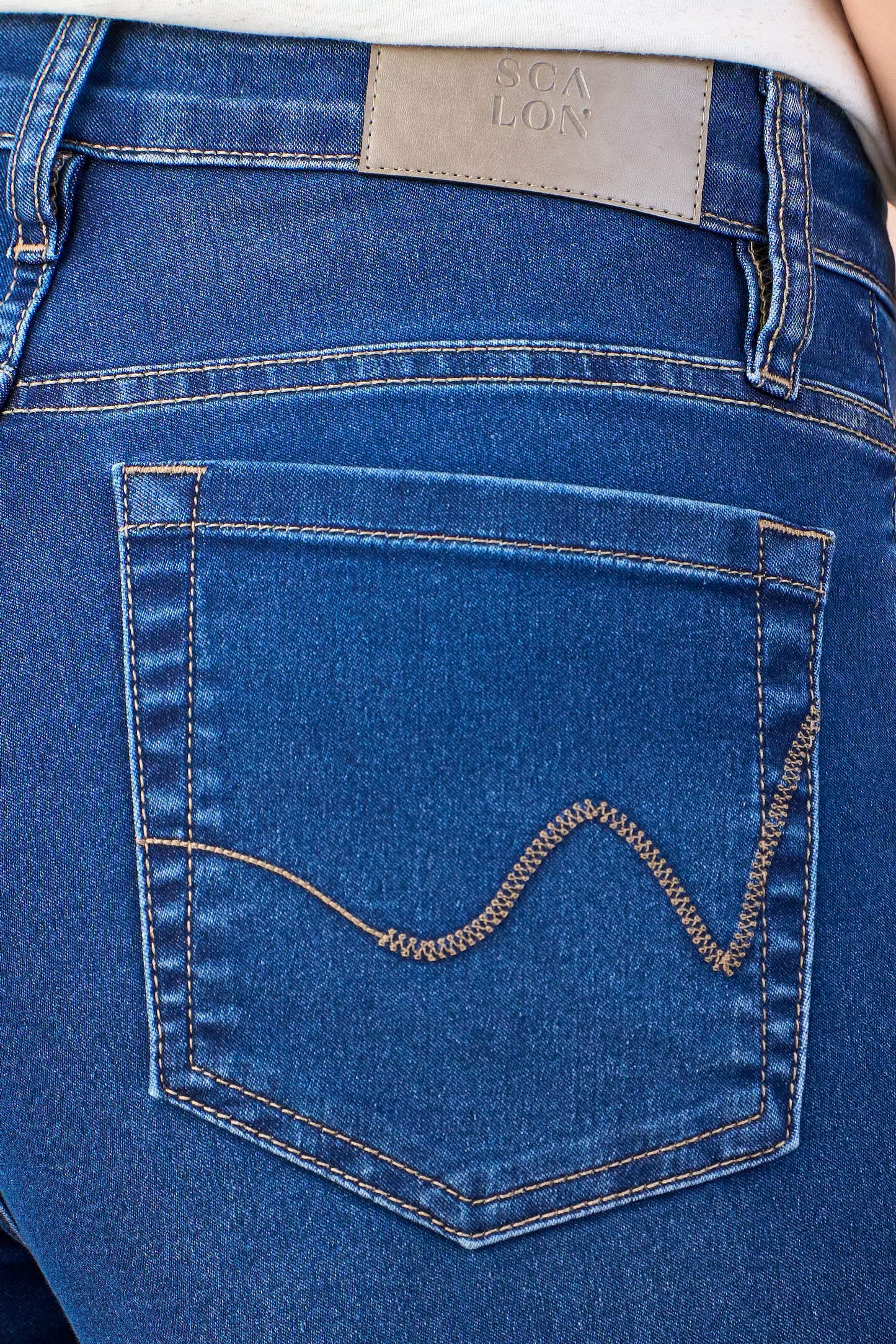 bermuda jeans jorts cintura intermediária bordada