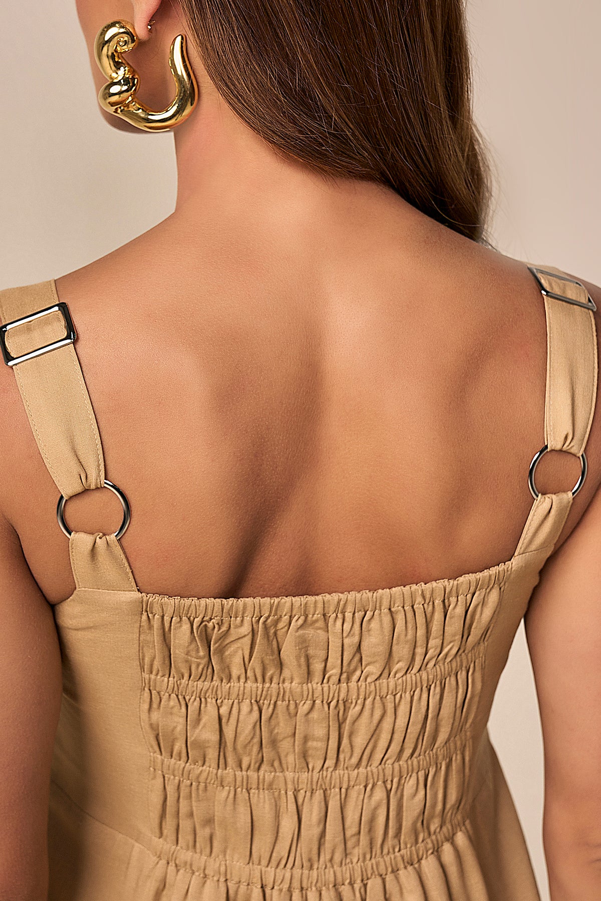 vestido viscose midi alça larga com elástico nas costas