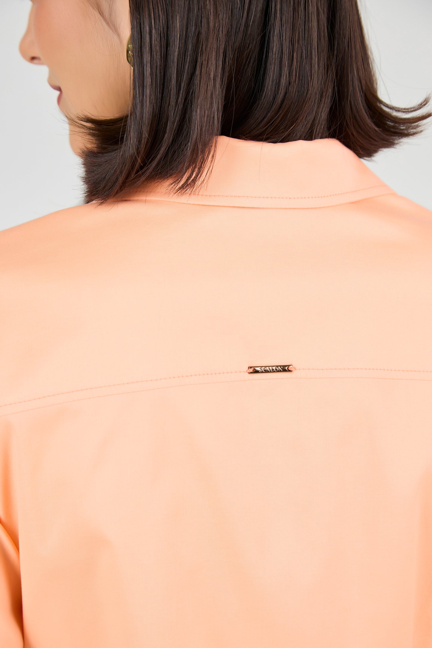 camisa tricoline manga longa color