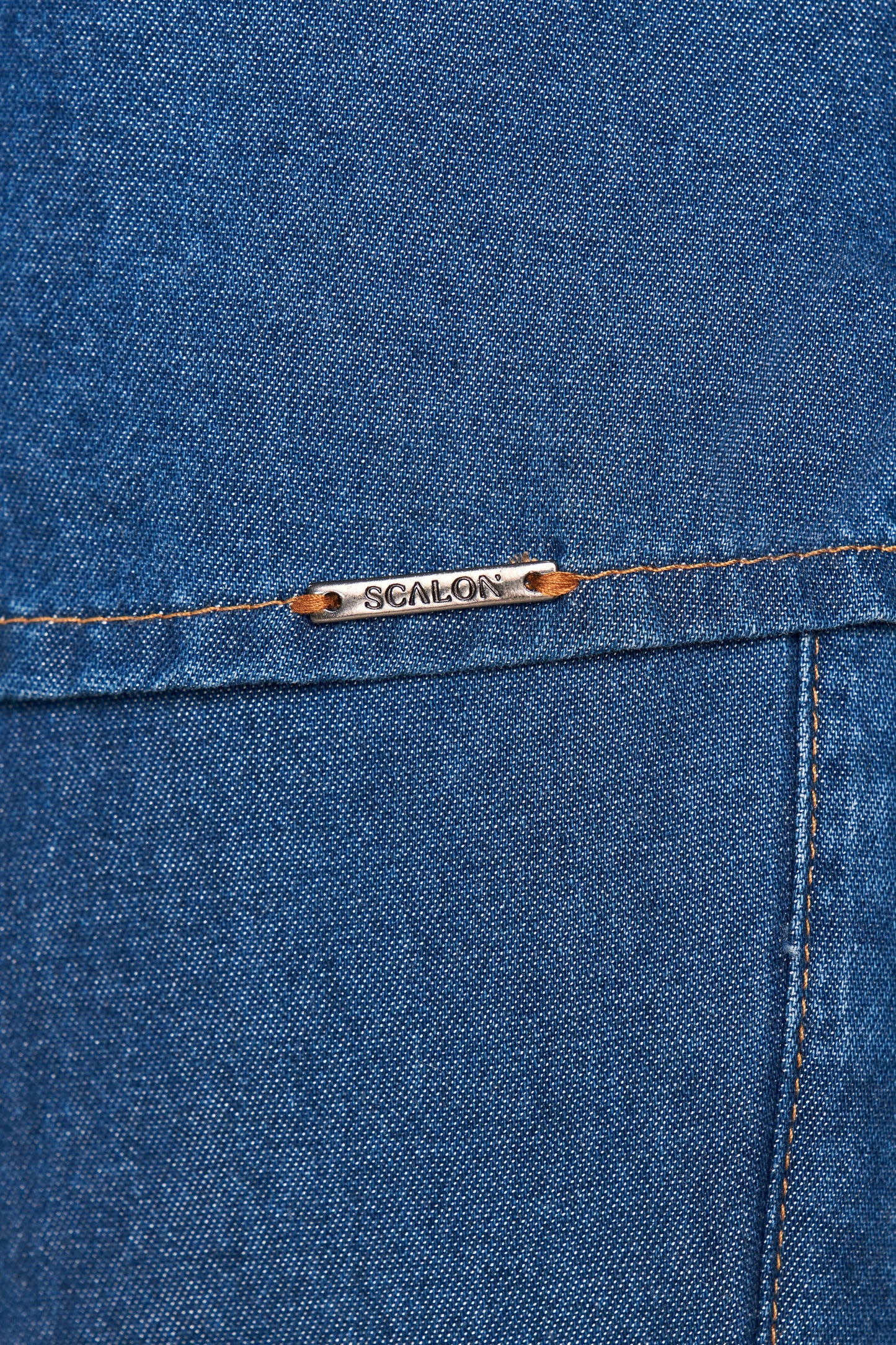 camisa jeans manga longa tradicional