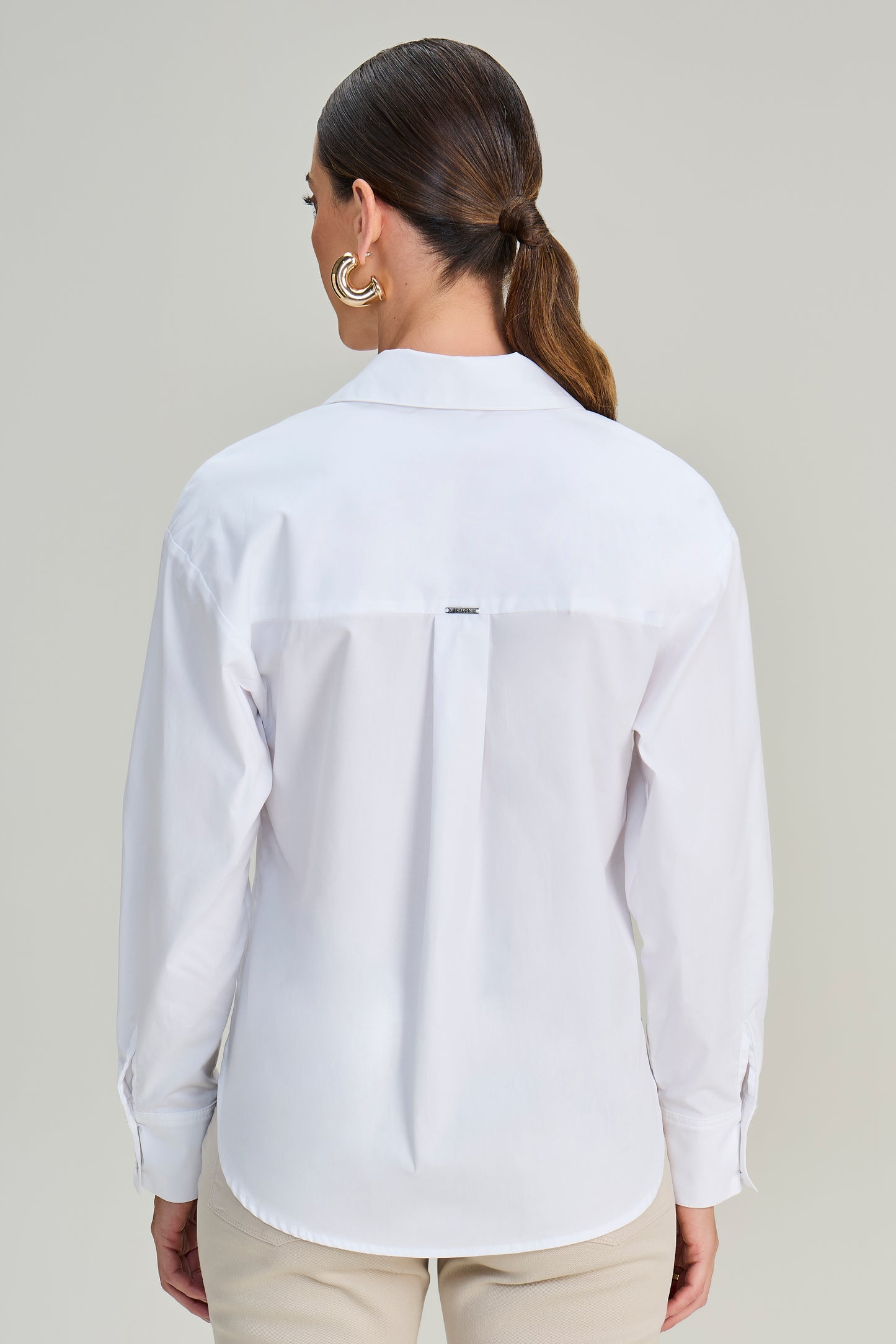 camisa tricoline manga longa tradicional