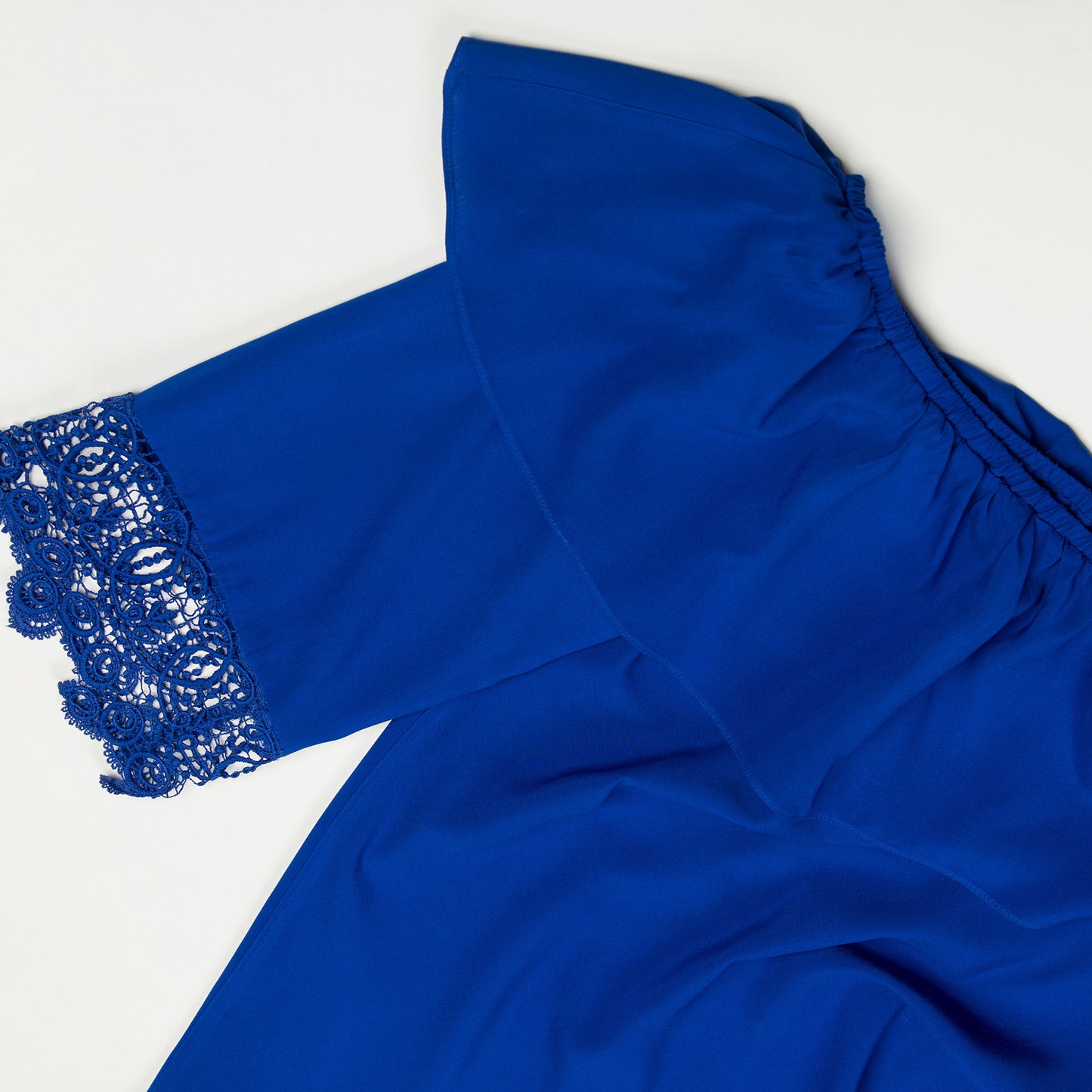 blusa viscose manga curta com renda
