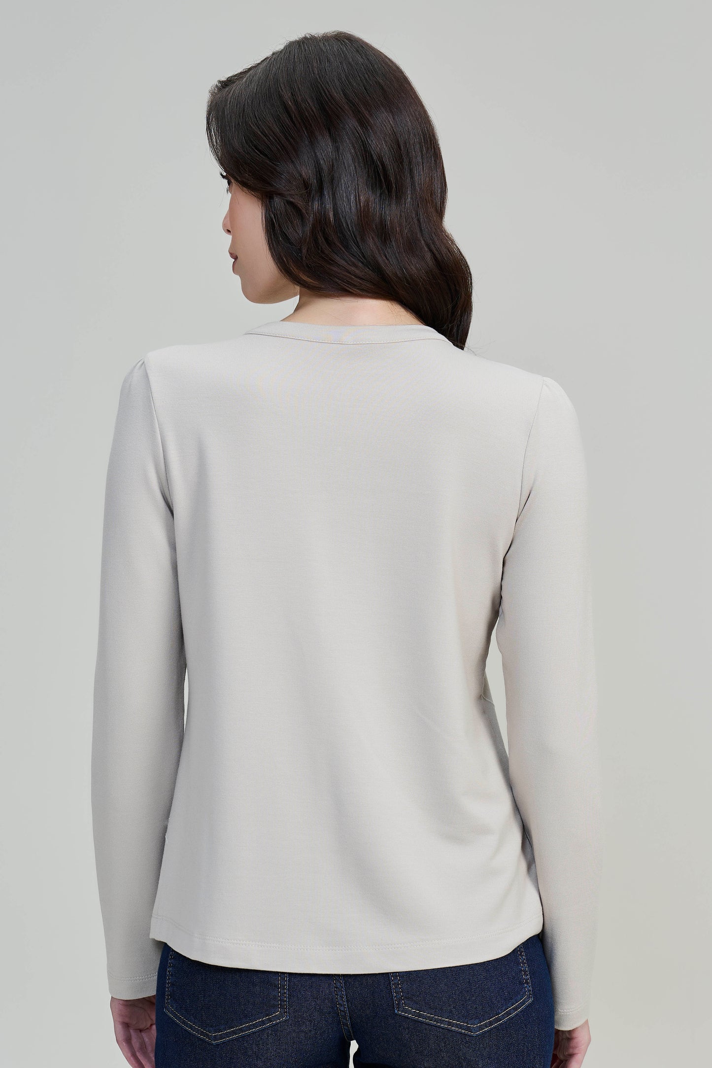 blusa malha manga longa com bordados