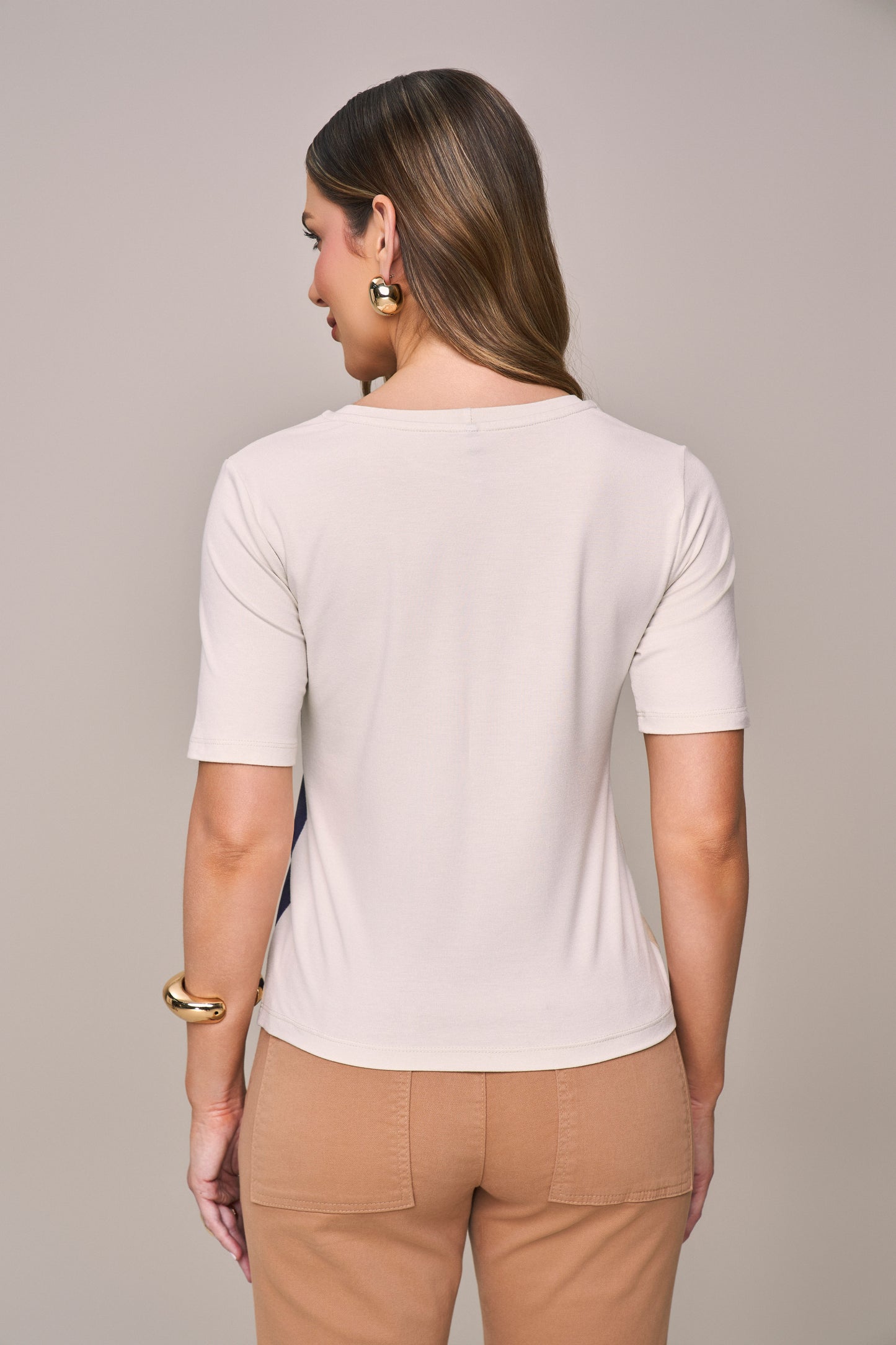 t-shirt malha manga curta estampada