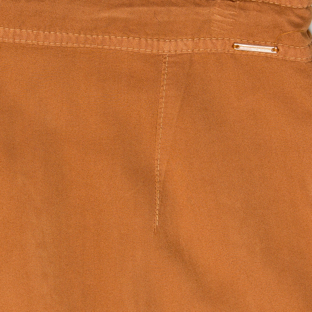 conjunto viscose color camisa manga 3/4 e bermuda midi alfaiataria