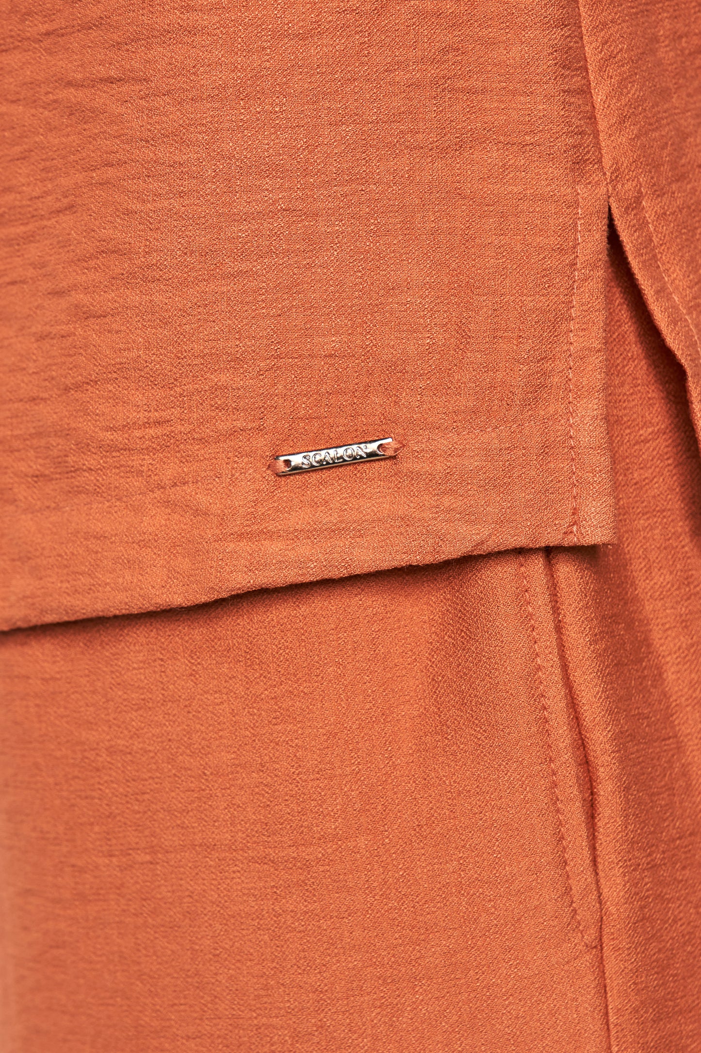 conjunto viscose blusa manga 7/8 e calça reta cintura intermediária