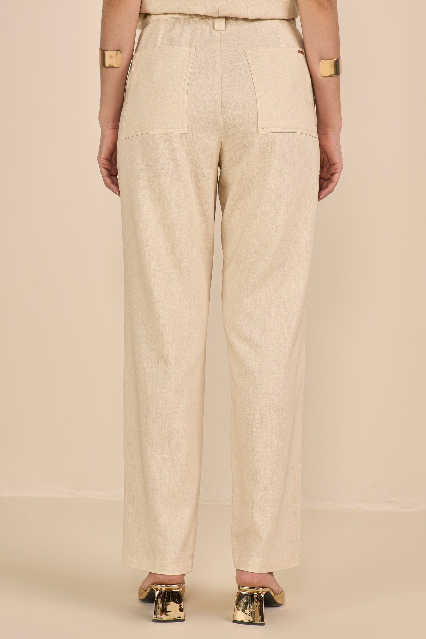 conjunto viscose blusa manga curta e calça reta com cós de elástico