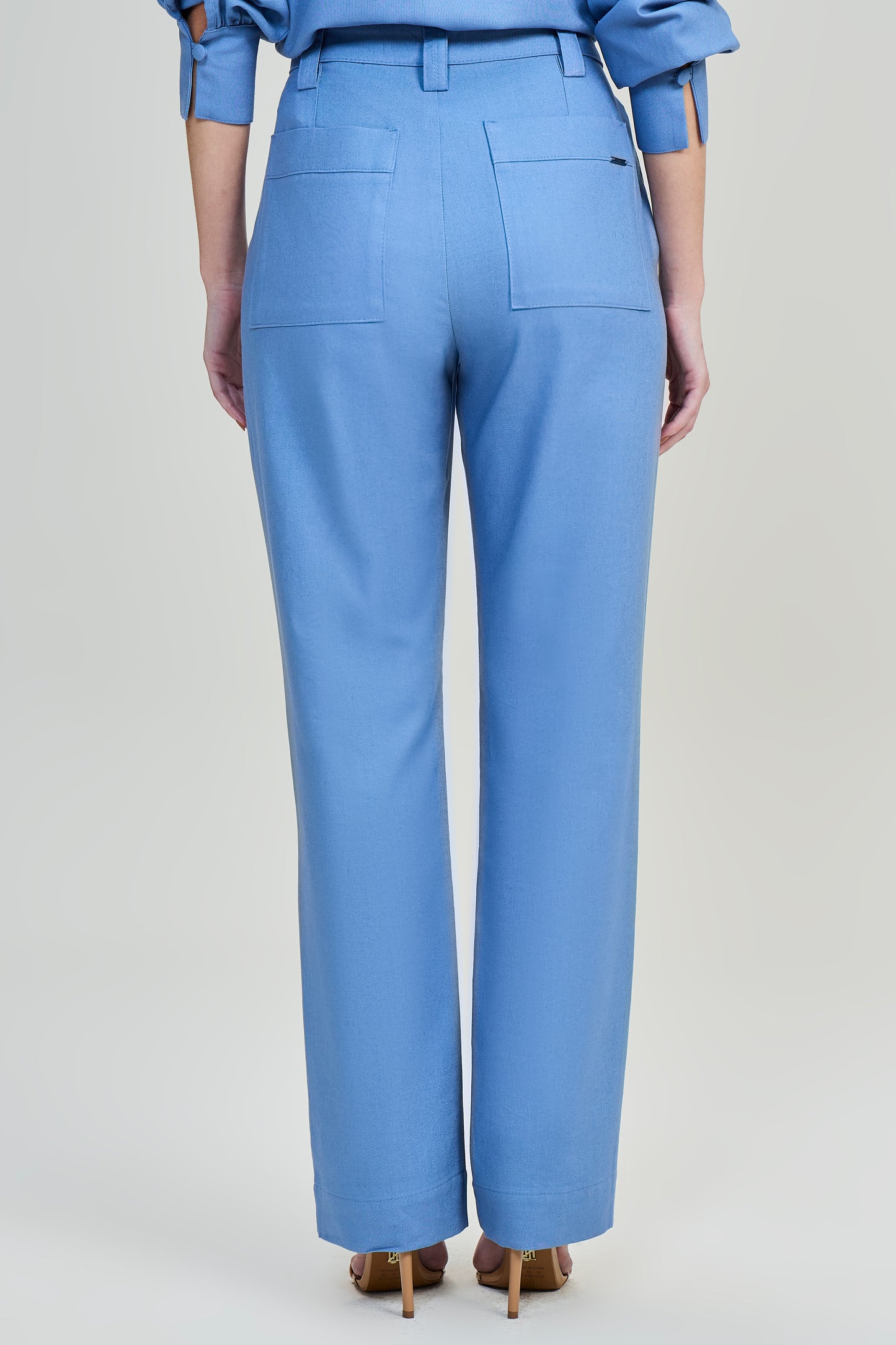 conjunto viscose camisa manga longa e calça reta