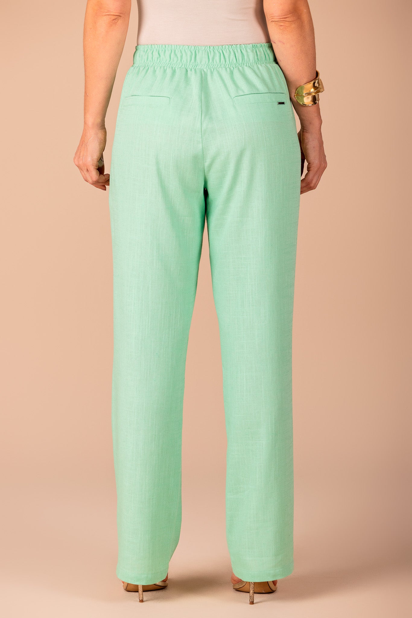 conjunto viscose camisa manga curta e calça reta cós de elástico