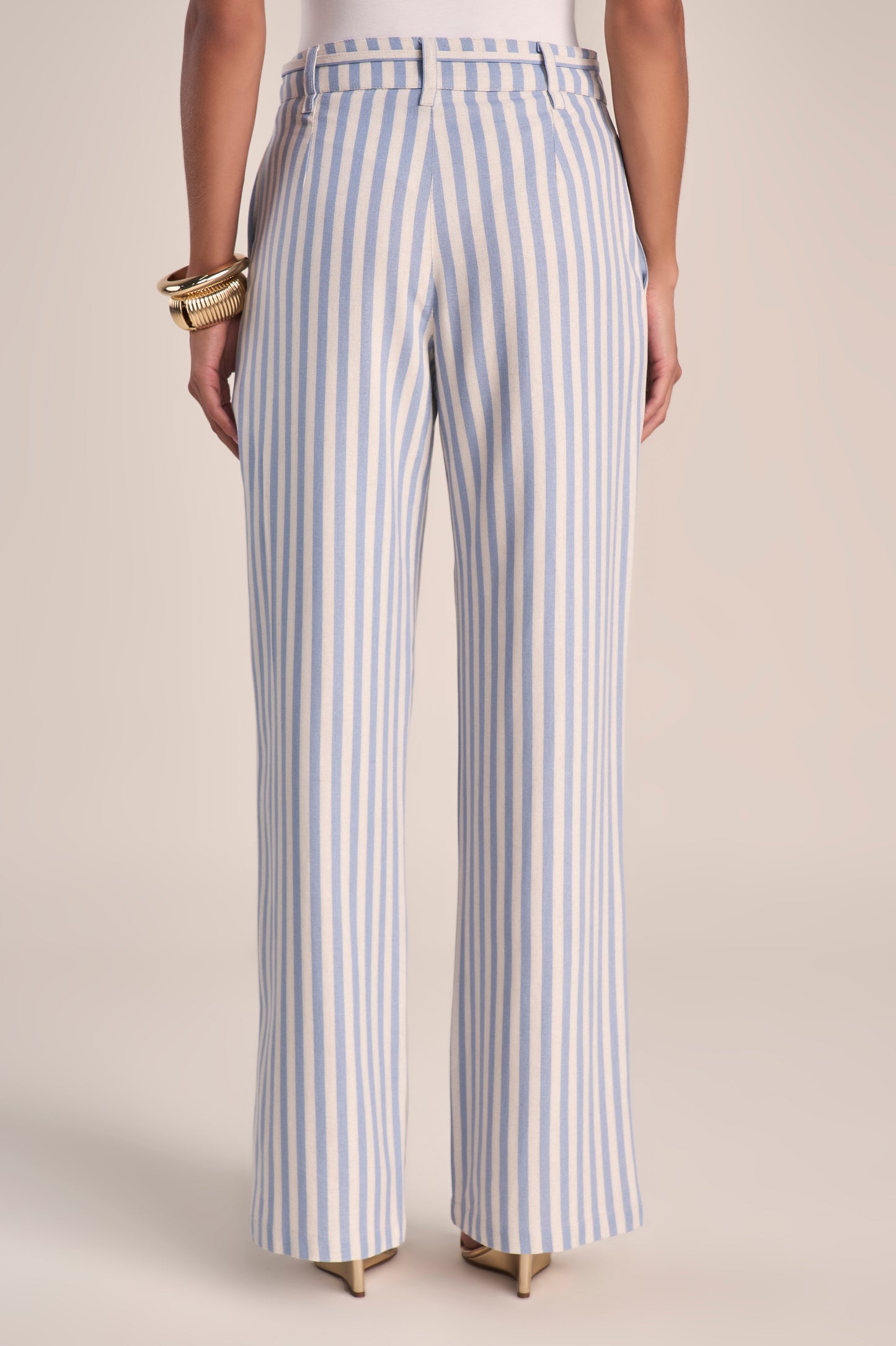 Calça Viscose Pantalona Cintura Intermediária com Amarração