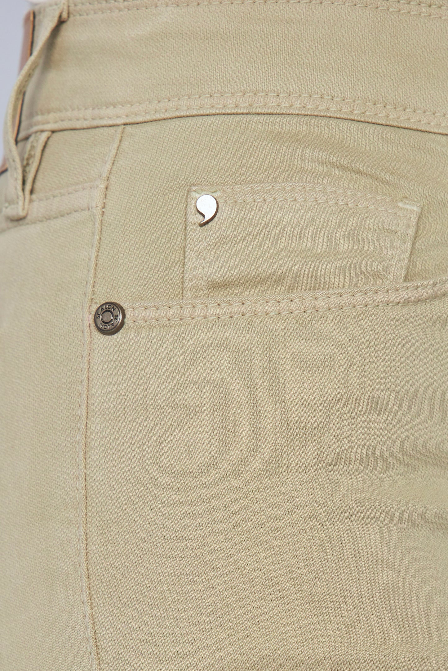 calça malha color boot cut cintura intermediária