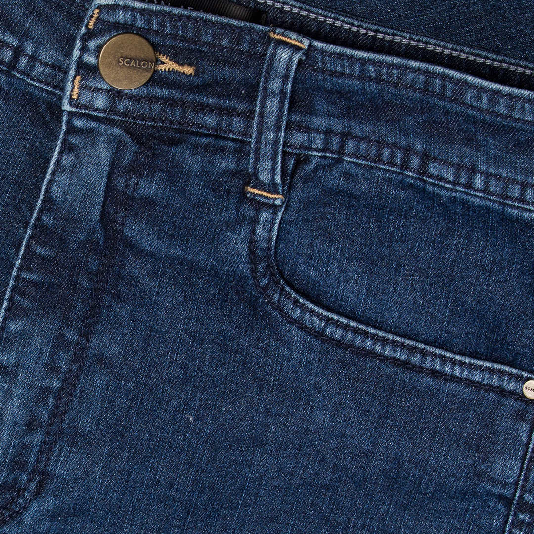 calça jeans skinny barra a fio cintura alta