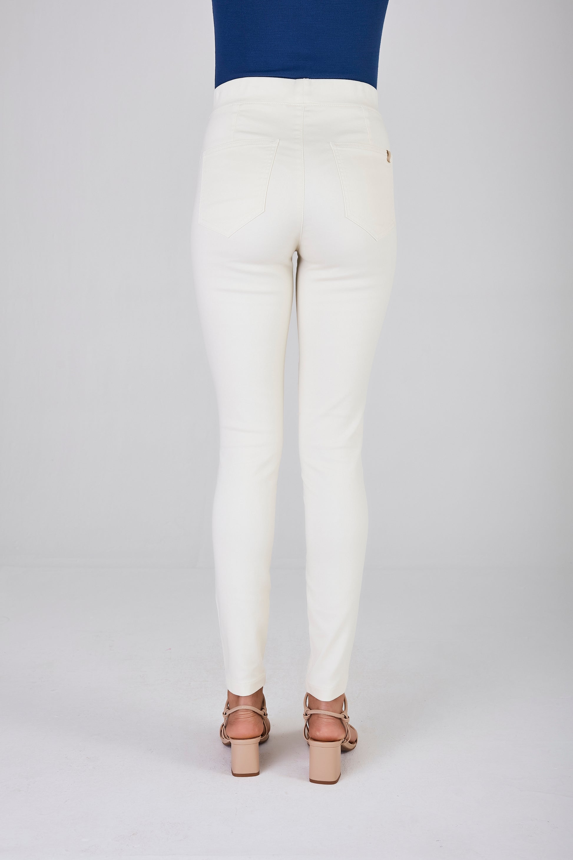 calça sarja color jegging cintura intermediária básica – Scalon