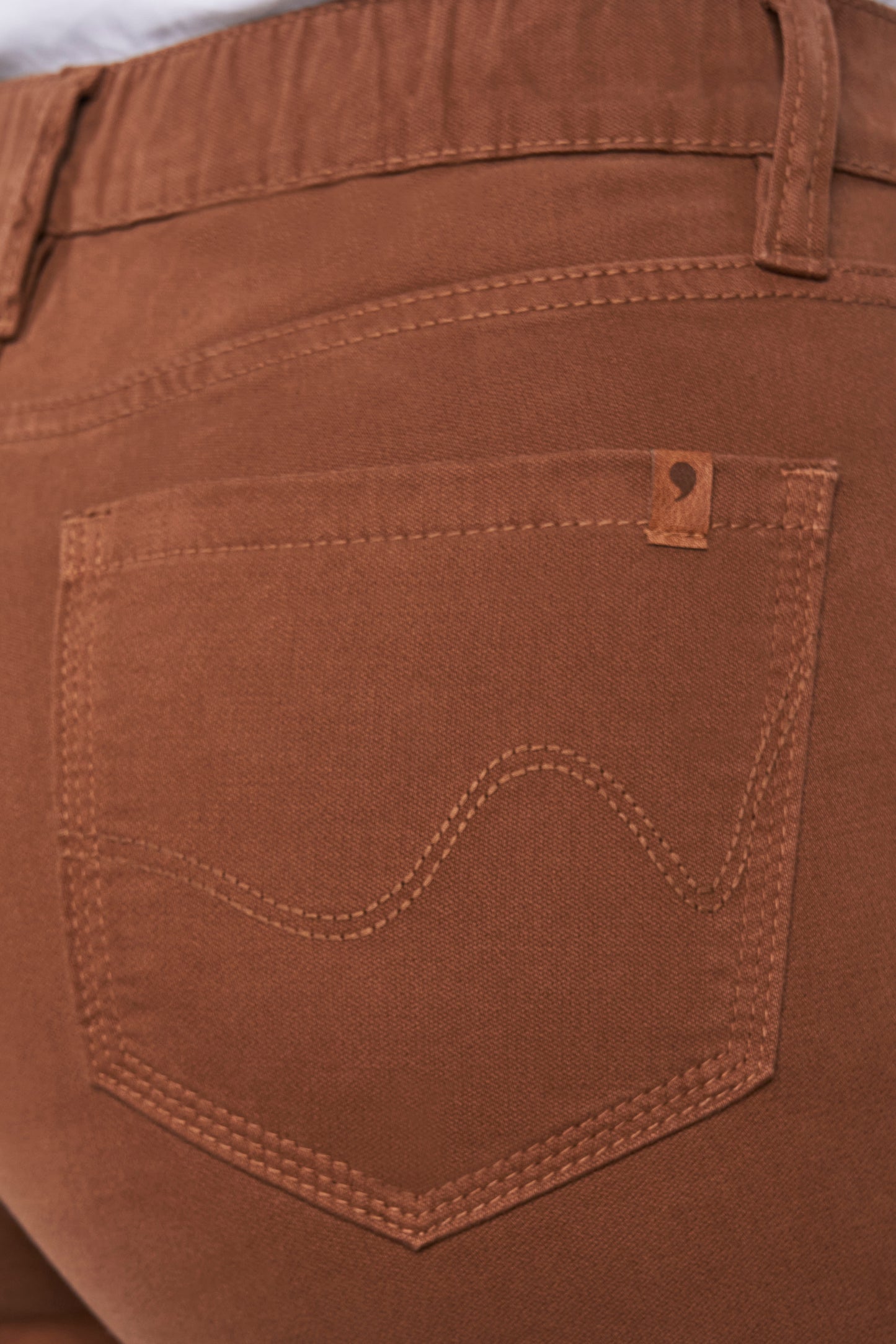calça malha color skinny cintura intermediária com elástico