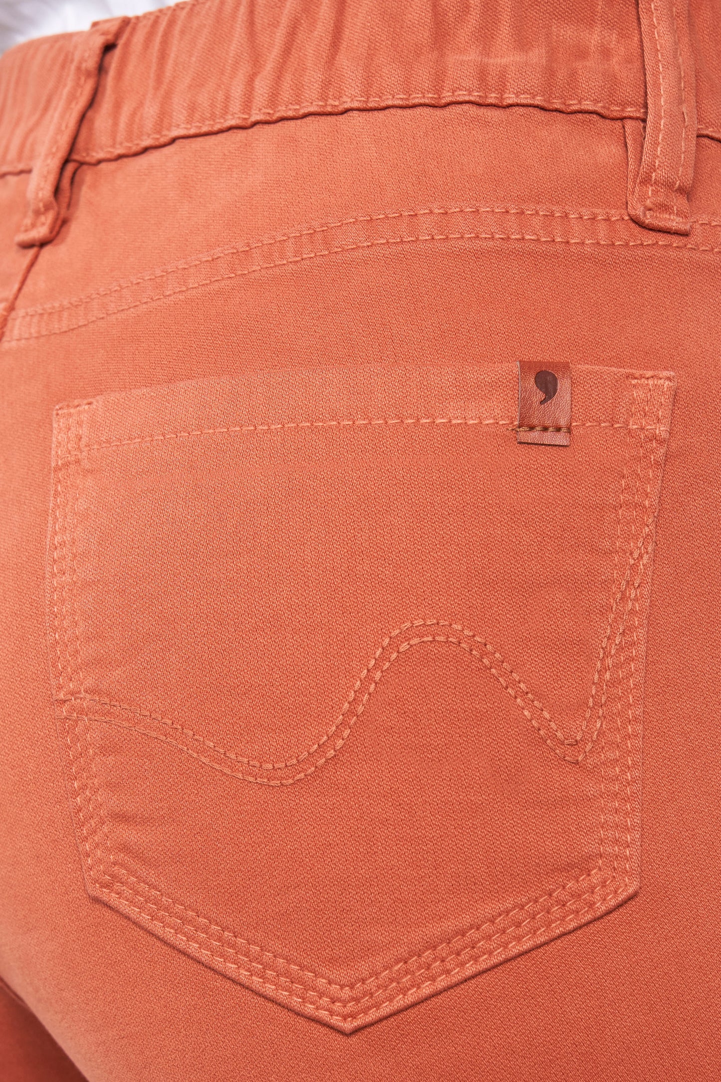 calça malha color skinny cintura intermediária com elástico