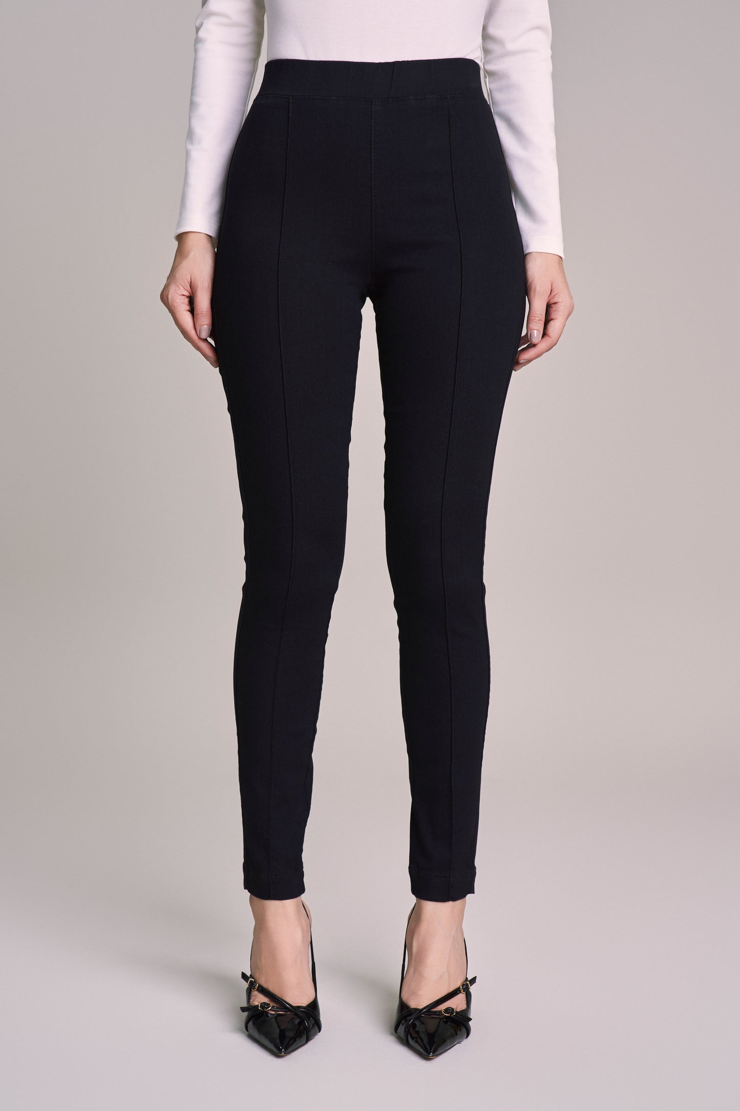 calça jeans black jegging cintura intermediária com nervura