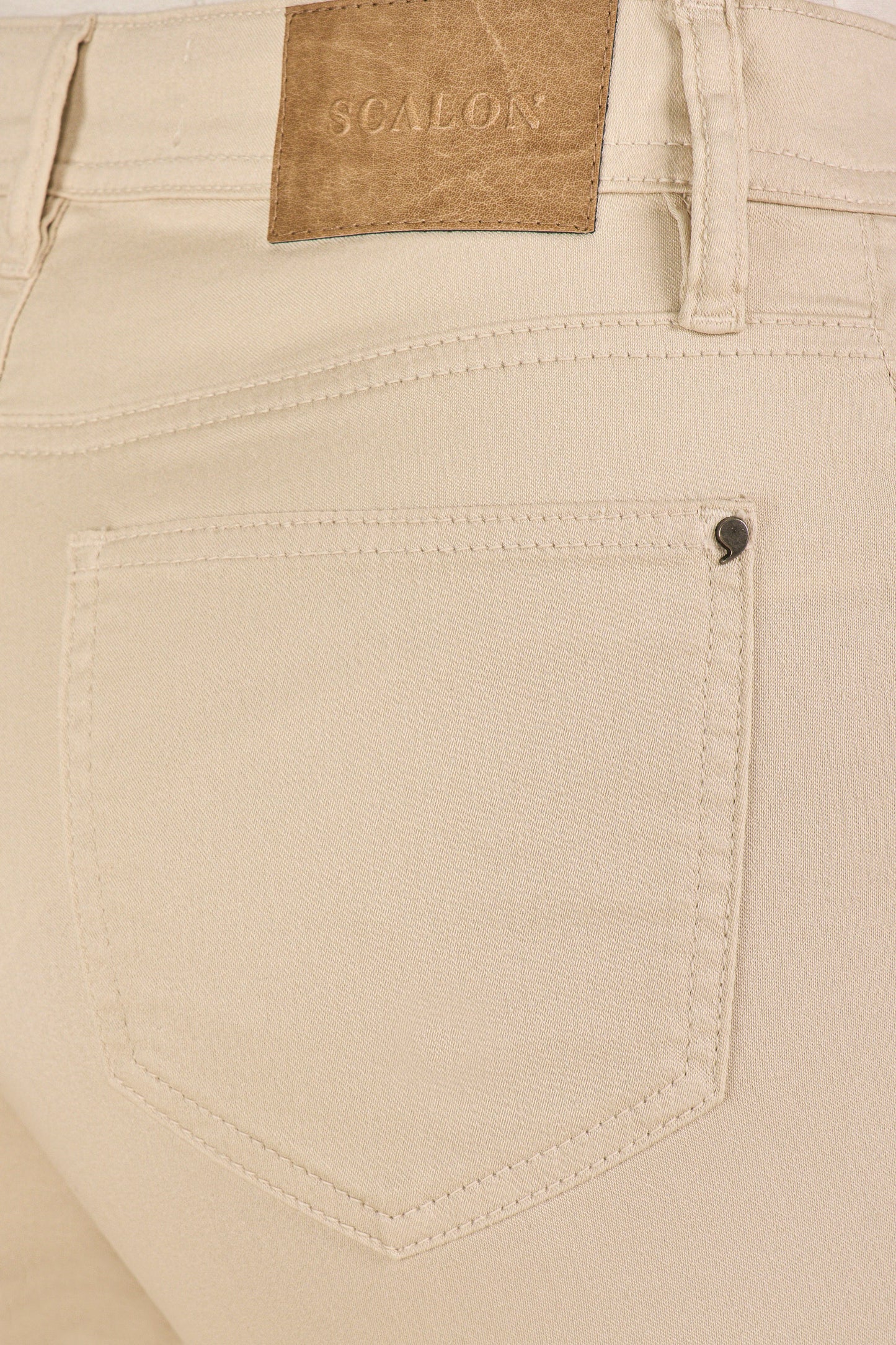 bermuda sarja color midi cintura intermediária básica