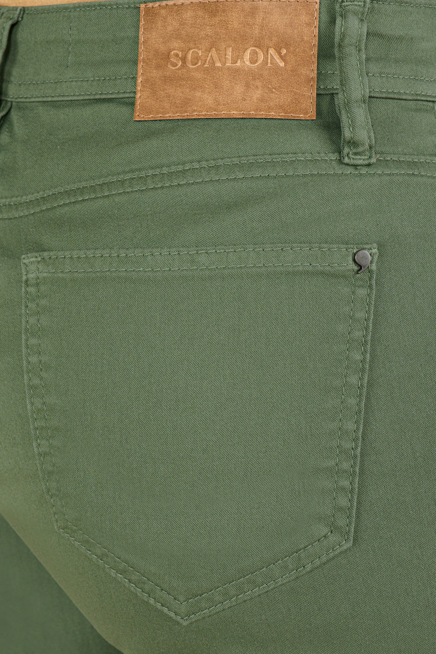 bermuda sarja color midi cintura intermediária básica