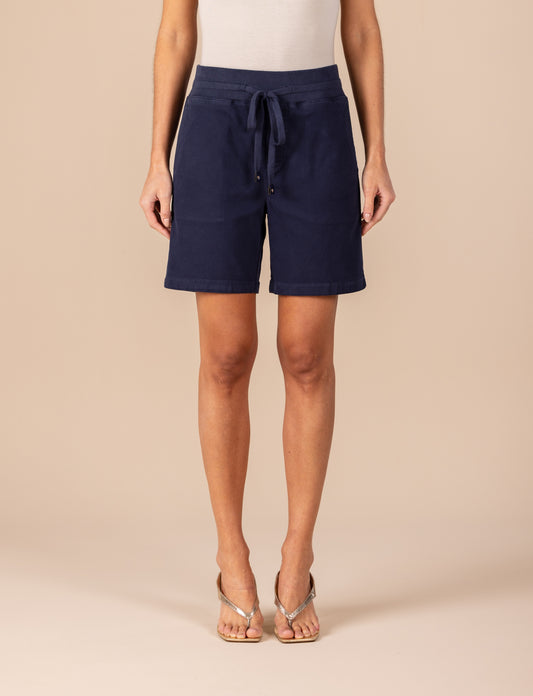 bermuda malha color midi comfort cintura intermediária cós de tricot