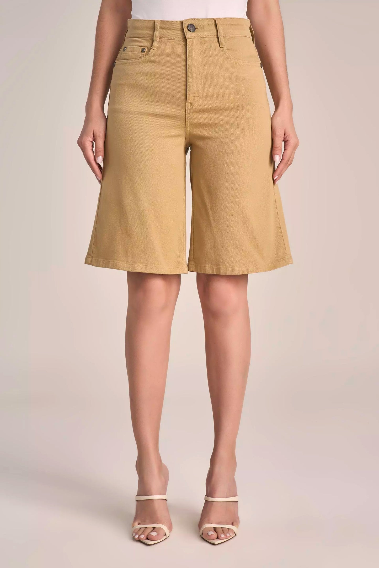 Bermuda Sarja Color Jorts Cintura Intermediária Tradicional