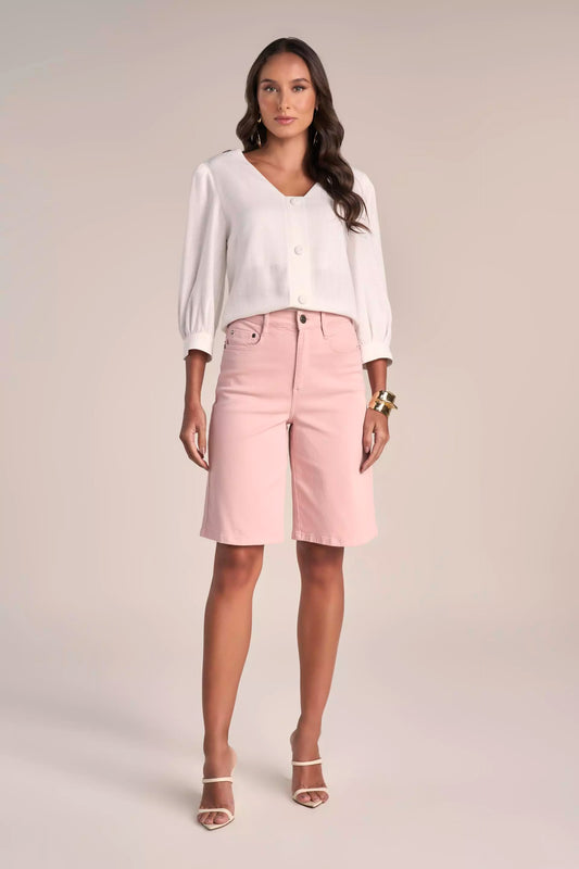 Bermuda Sarja Color Jorts Cintura Intermediária Tradicional