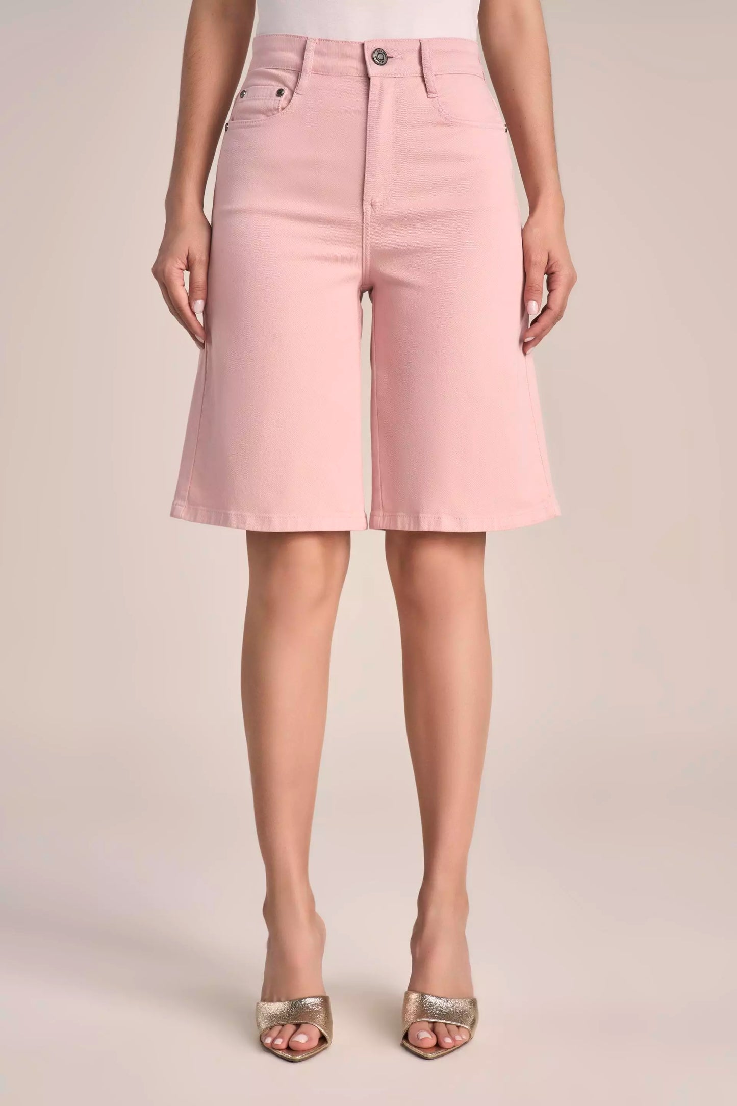 Bermuda Sarja Color Jorts Cintura Intermediária Tradicional