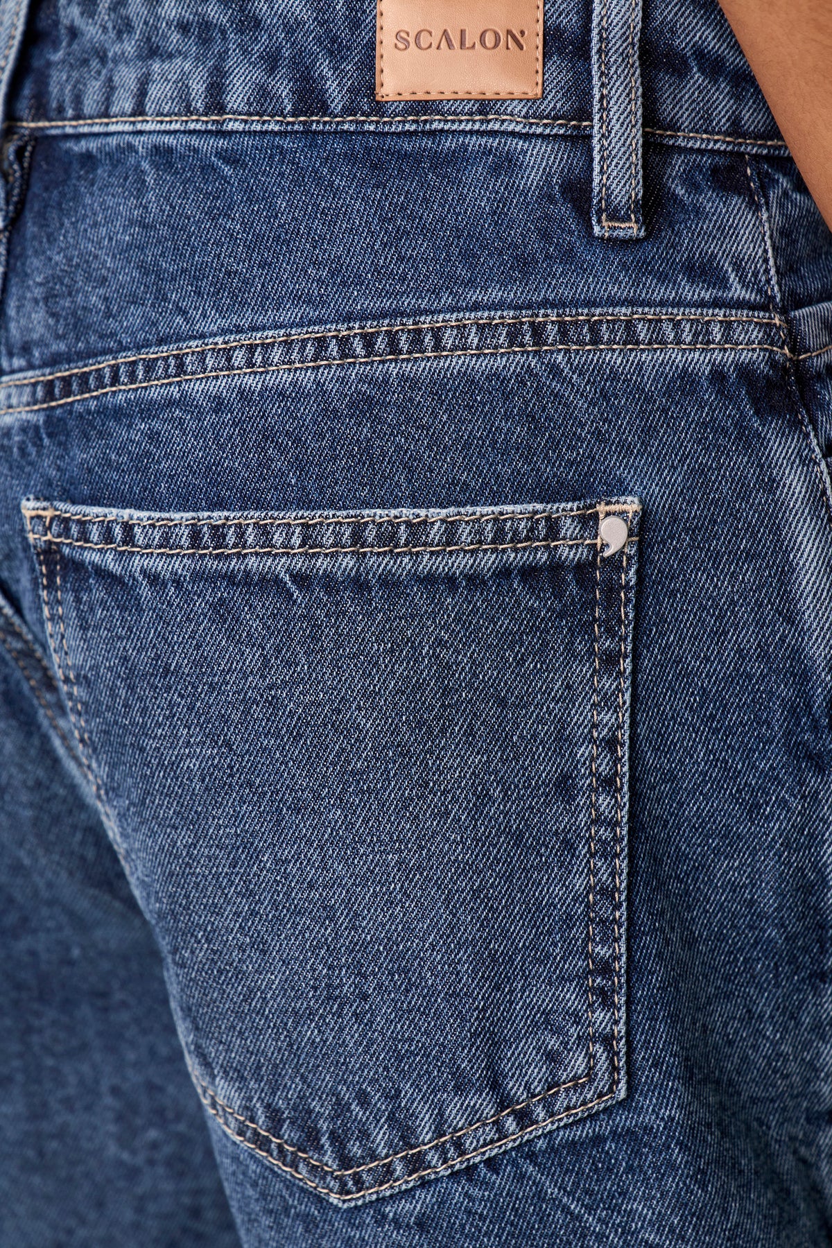 shorts jeans boyfriend cintura intermediária tradicional