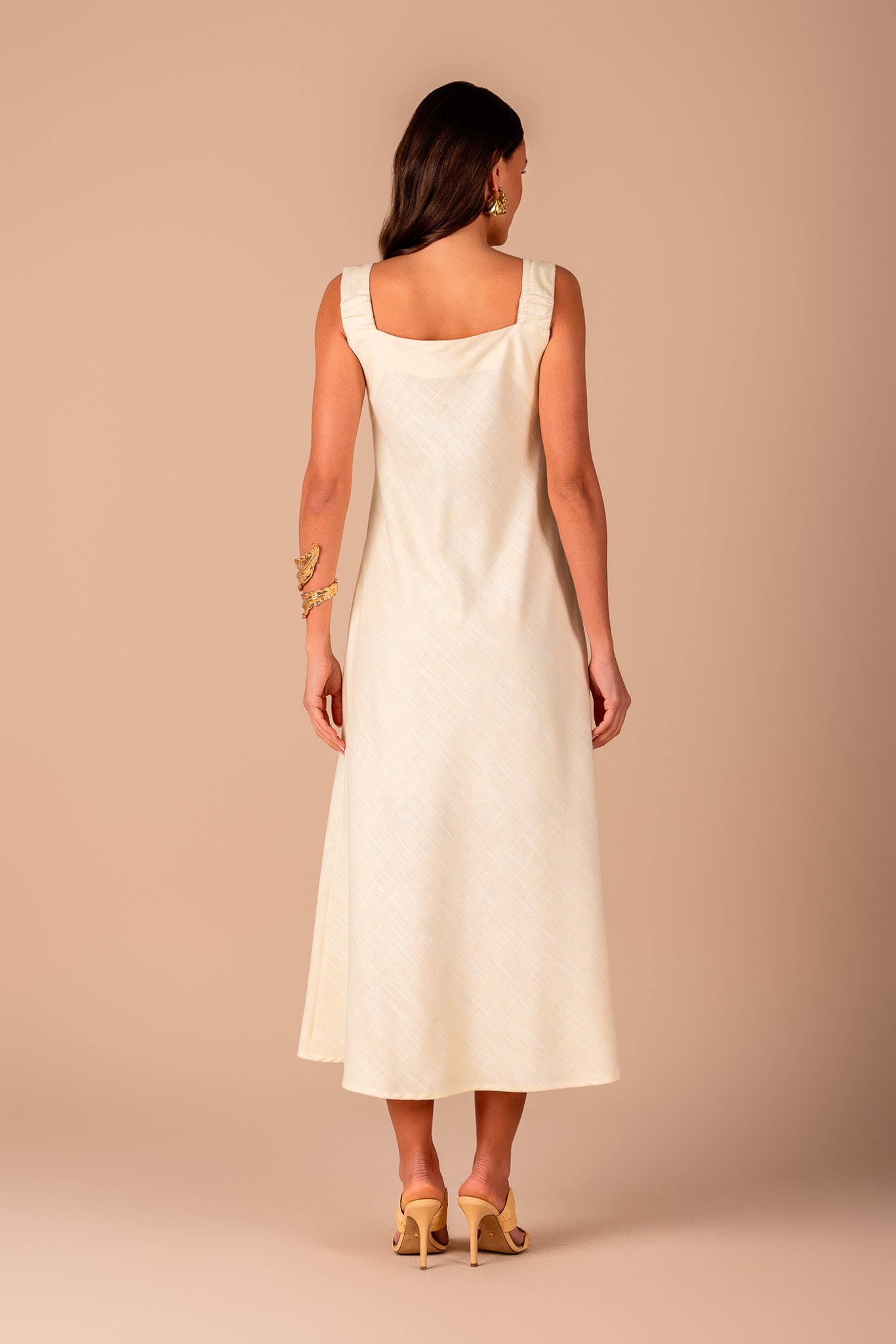 vestido algodão longuetealça com elástico