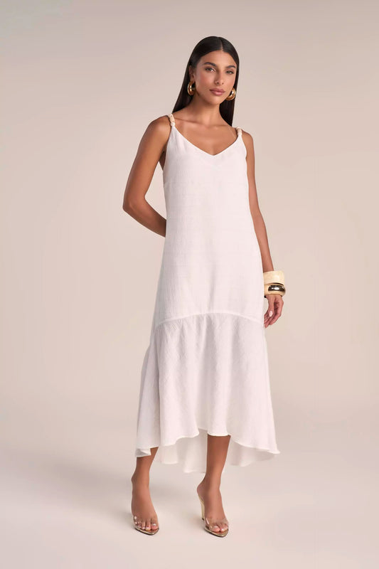 Vestido Viscose Midi com Amarração