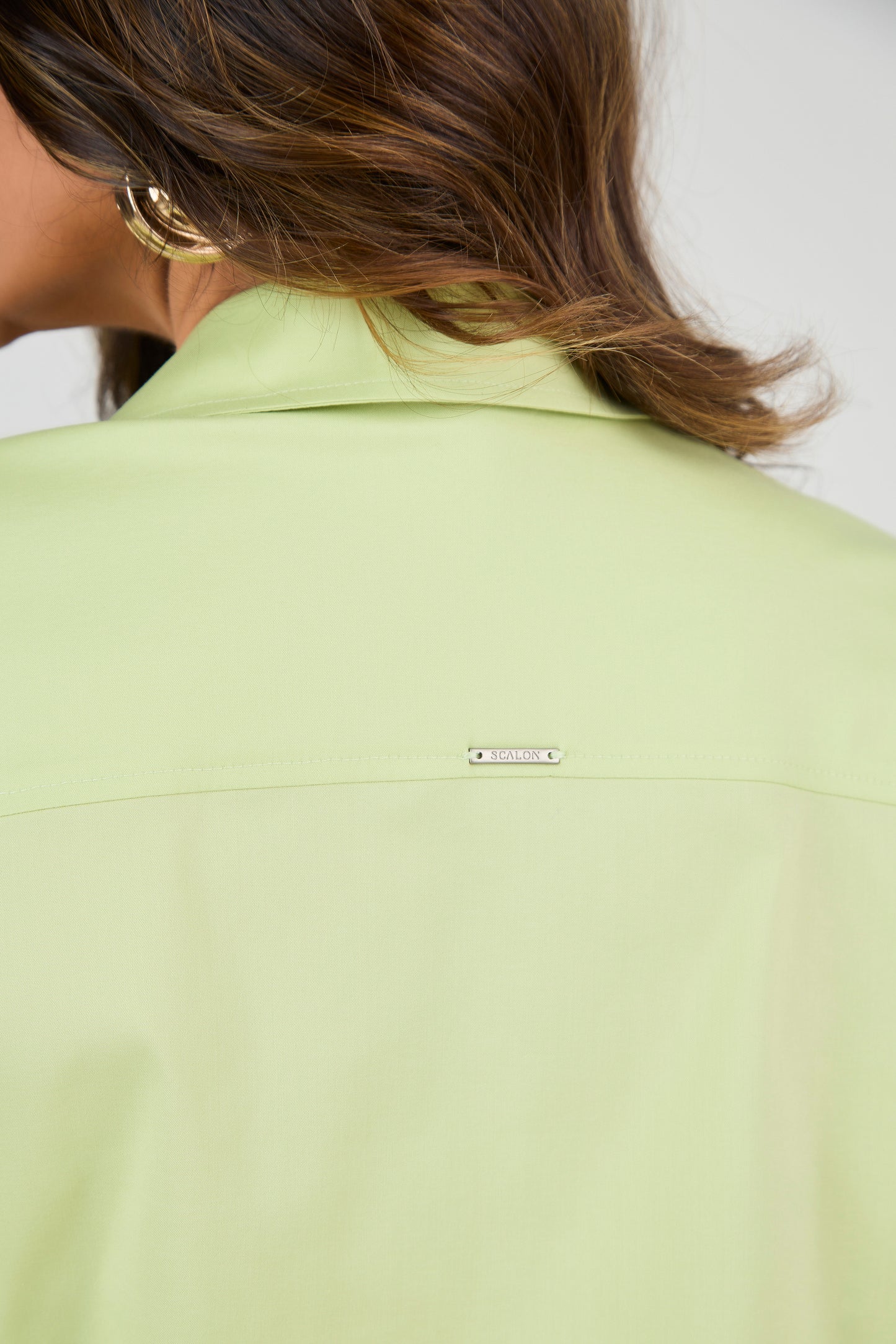 camisa tricoline manga longa color