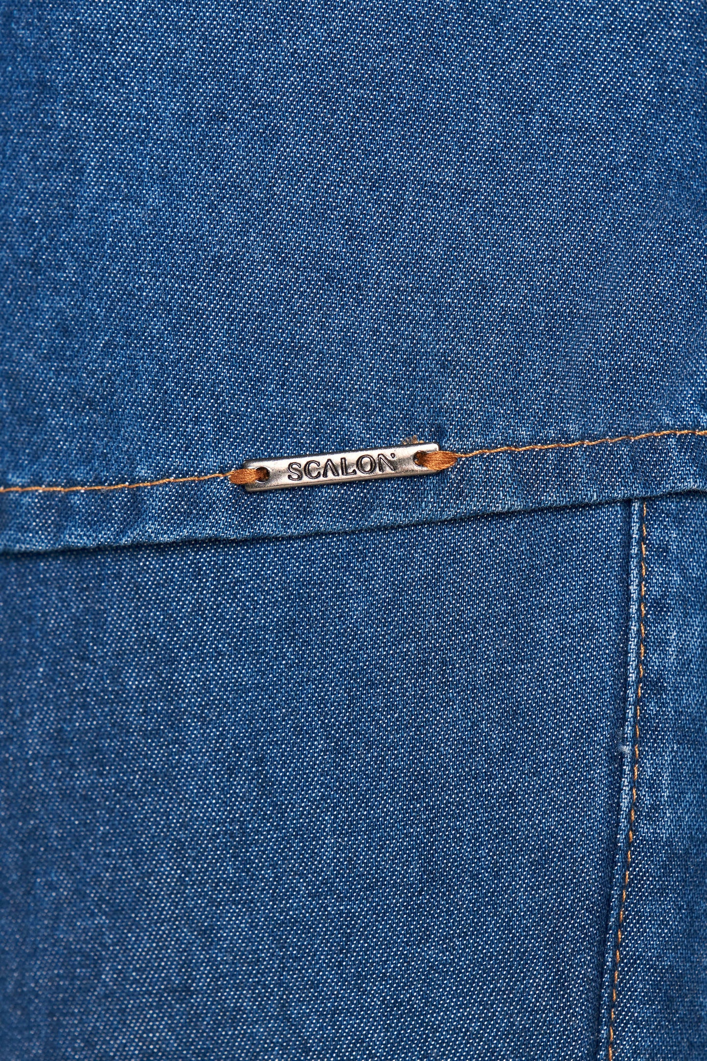 camisa jeans manga longa tradicional