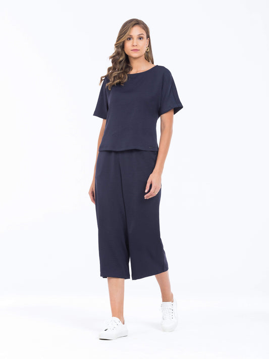 blusa crepe manga sem cava