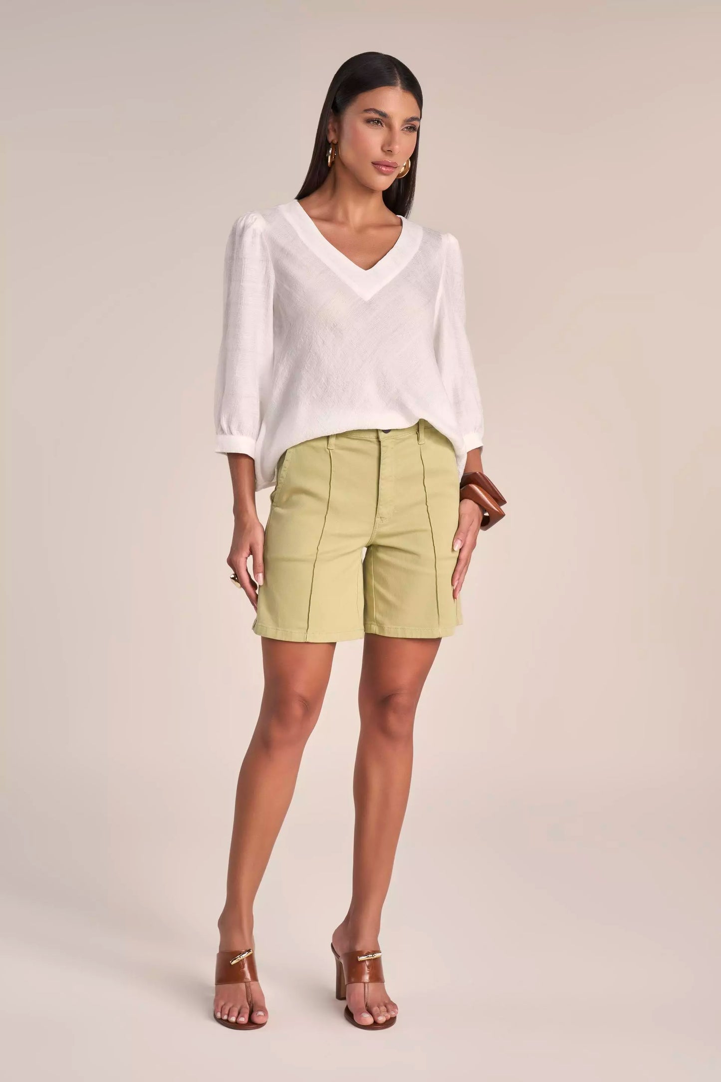 Blusa Viscose Manga 3/4 Ampla