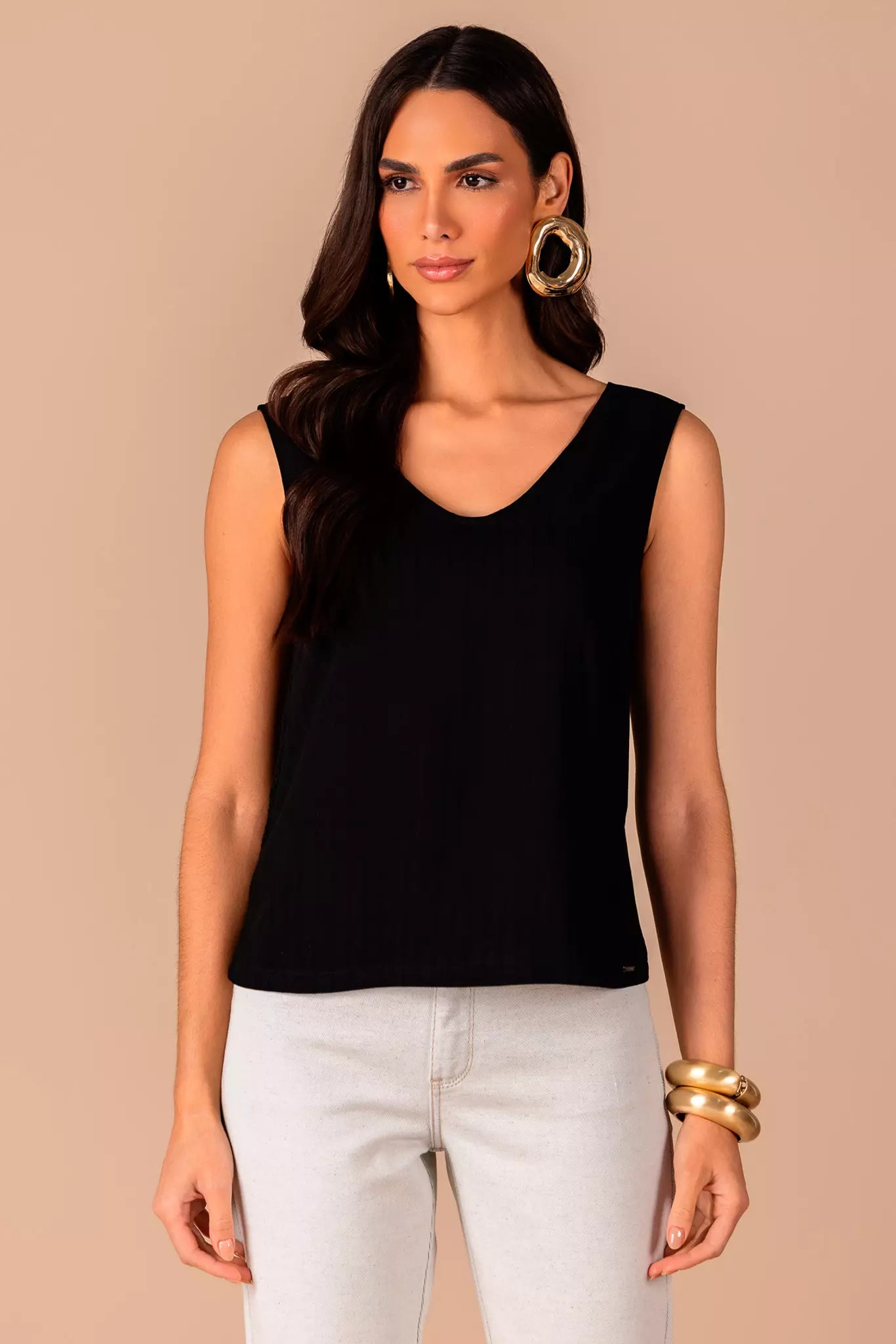 regata viscose alça larga com detalhe lateral