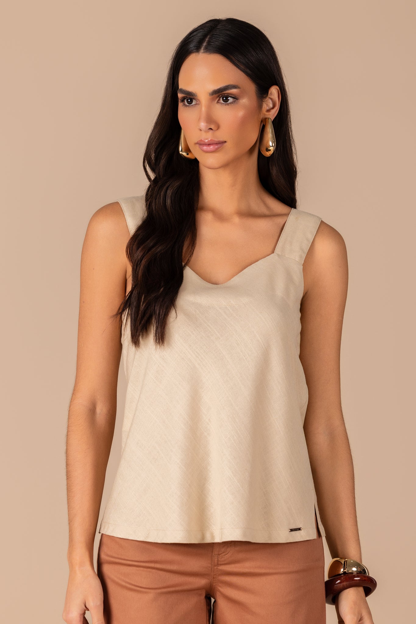 regata viscose alça larga com elástico