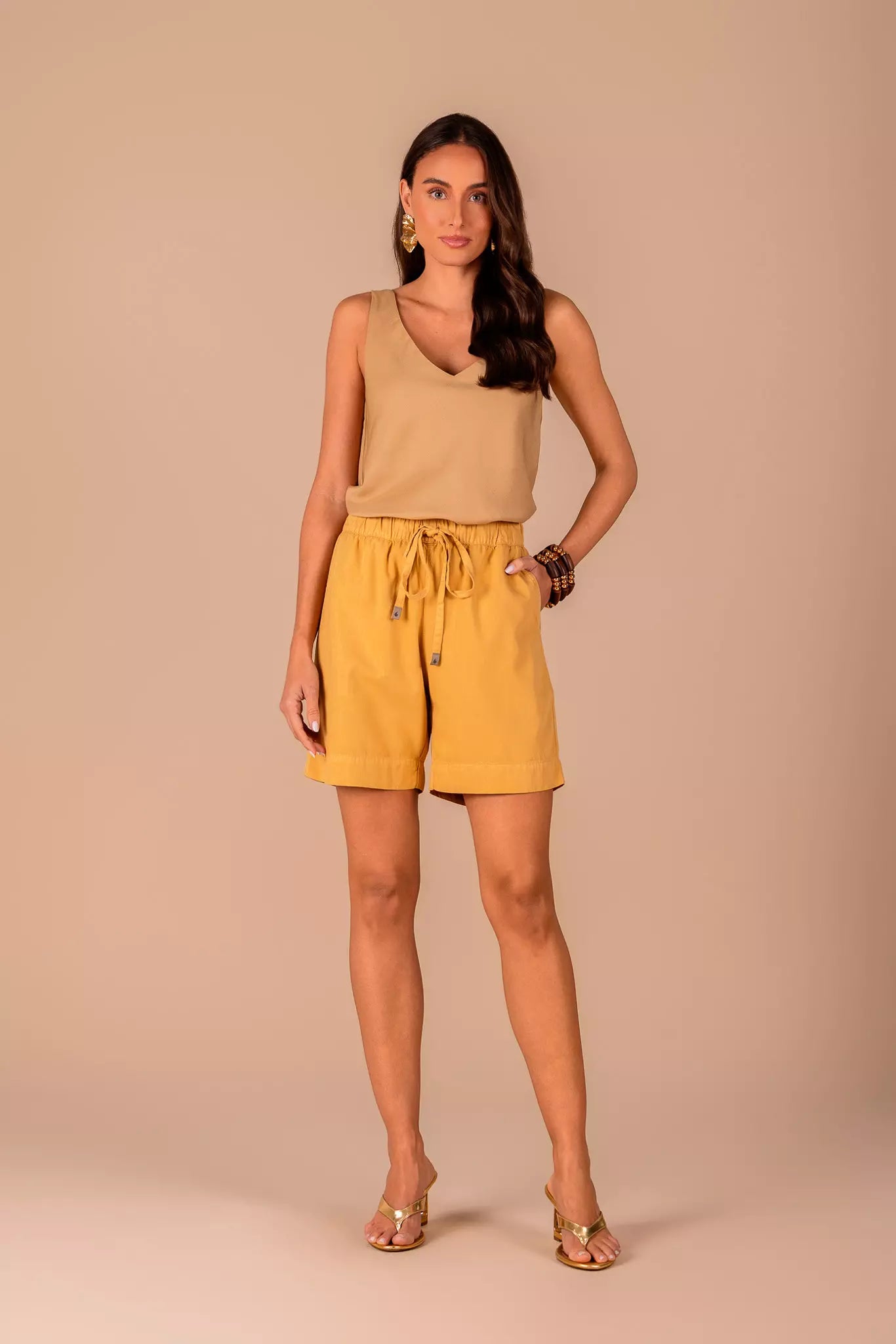 regata viscose alça fina com decote v