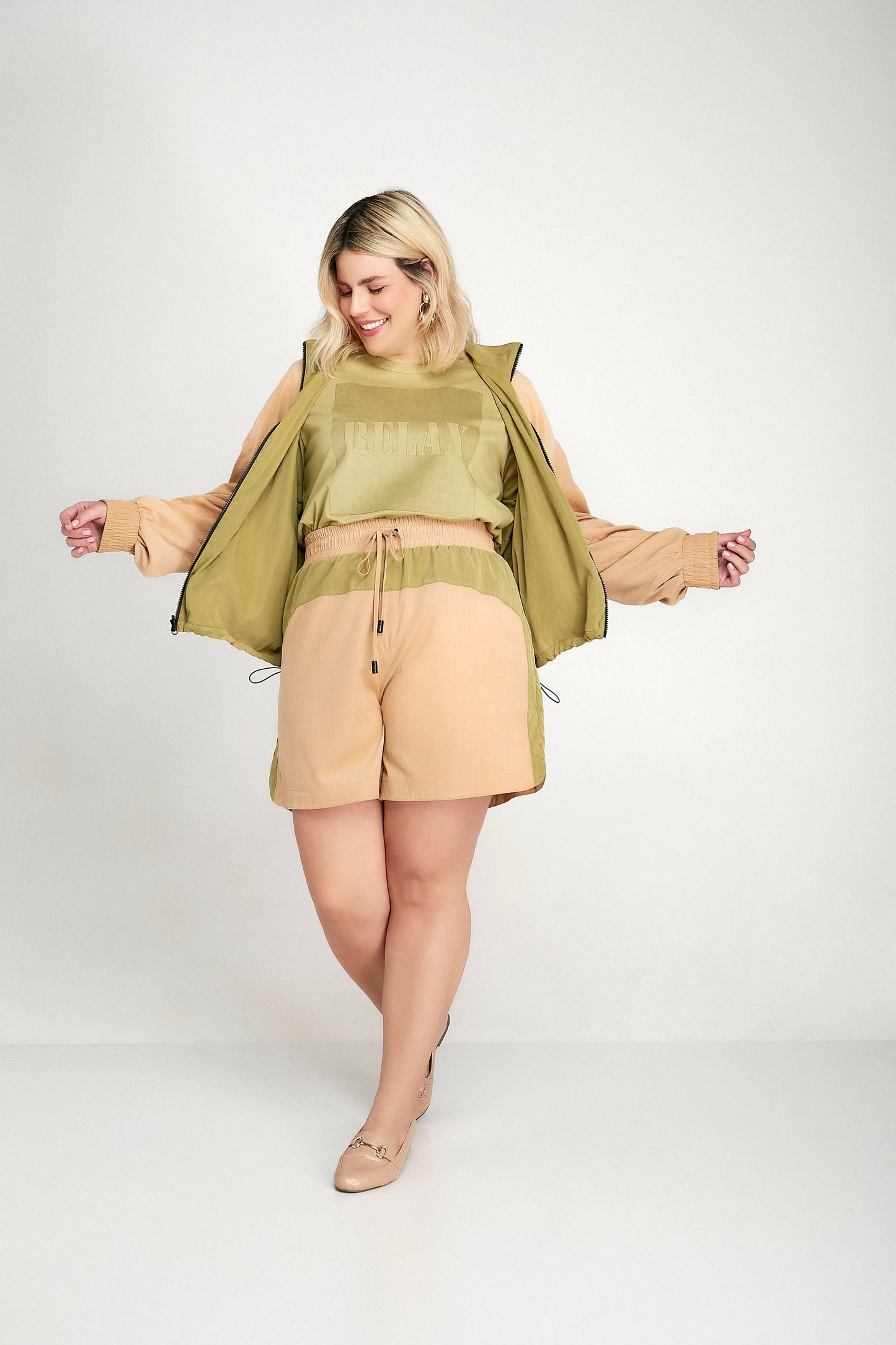 jaqueta tactel bomber dupla face bicolor