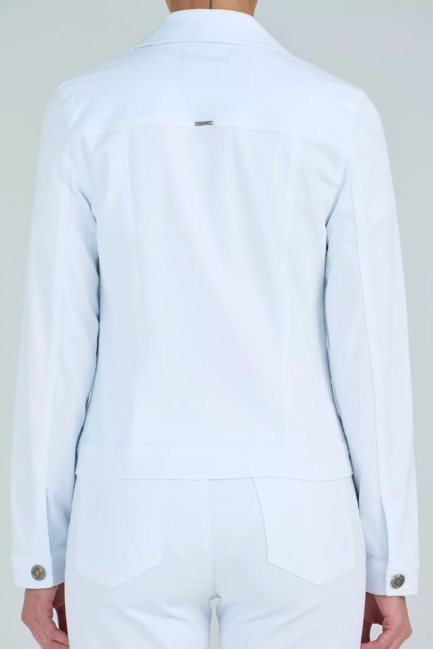 jaqueta malha color manga longa tradicional com bolsos