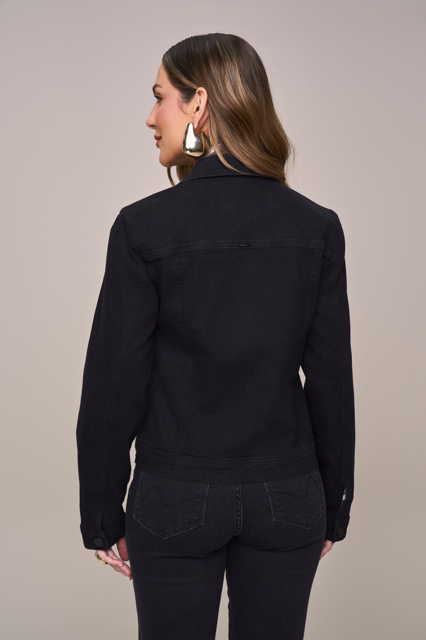 jaqueta jeans black manga longa tradicional