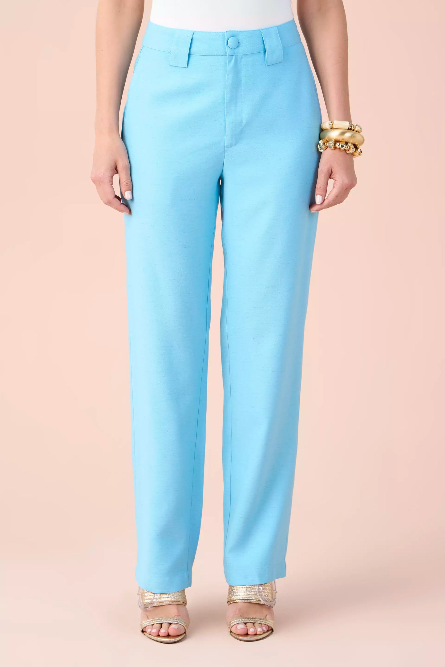 conjunto viscose colete e calça reta com lapelas