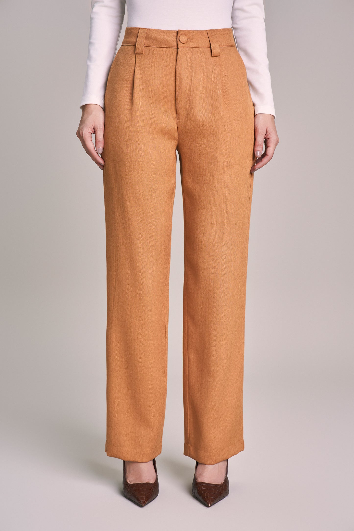 conjunto viscose camisa manga longa e calça reta com lapelas