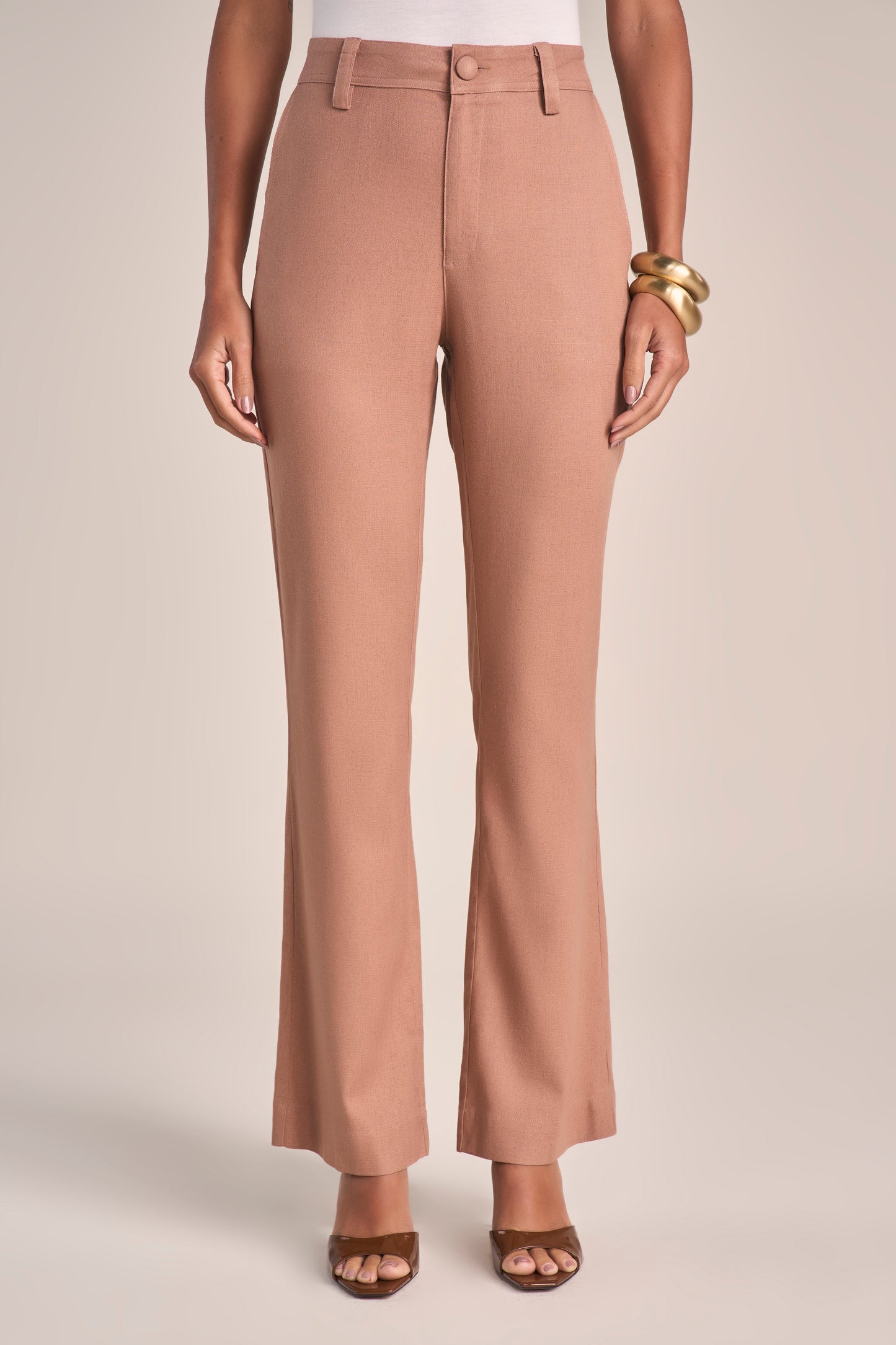 Conjunto Viscose Jaqueta Manga Longa e Calça Boot Cut com Detalhe Cadarço